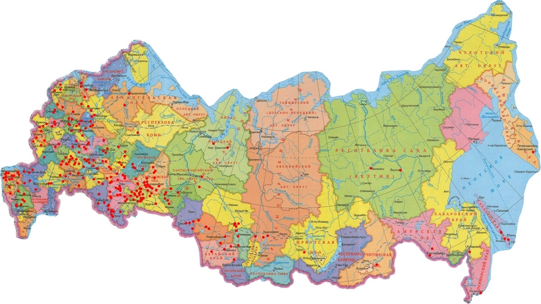 География продаж Зонд-Пак